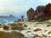 Albert Bierstadt Bay of Monterey, California painting